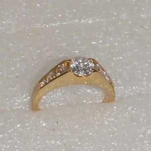 Gemstone Engagement Style Fashion Ring
